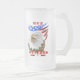 OEF Afghanistan Veteranen-Tasse Mattglas Bierglas