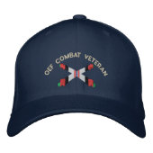 OEF Combat Veteran Artillery überquerte Cannon Hat Bestickte Kappe (Vorderseite)