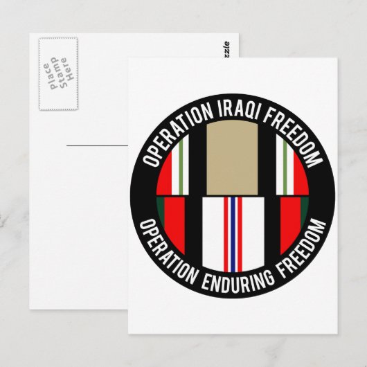 OEF - OIF POSTKARTE (Vorne/Hinten)