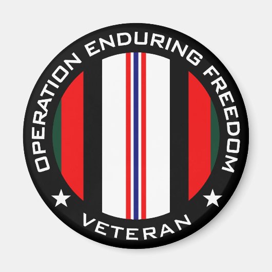 OEF Veteran Magnet (Vorne)