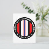OEF Veteran Postkarte (Stehend Vorderseite)