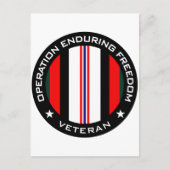 OEF Veteran Postkarte (Vorderseite)