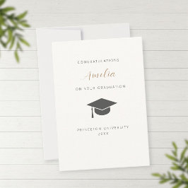 Oersonalized graduation card dankeskarte