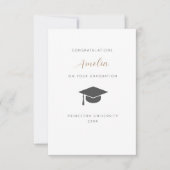 Oersonalized graduation card dankeskarte (Vorderseite)