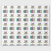 OES 10 cm x 2,5 m Wrapping Paper Geschenkpapier (Flach)