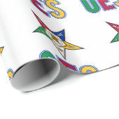 OES 10 cm x 2,5 m Wrapping Paper Geschenkpapier (Rolleneckpunkt)