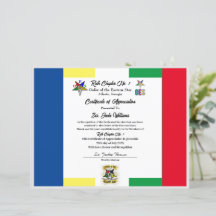 OES-Anerkennungsbescheinigung