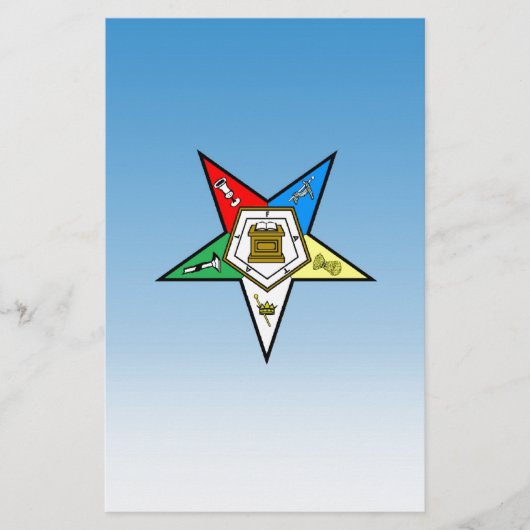 OES Auftrag des Oststern-Blaus Briefpapier (Vorderseite)