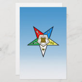 OES Auftrag des Oststern-Blaus Briefpapier (Vorne/Hinten)