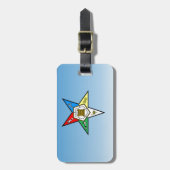 OES Auftrag des Oststern-Blaus Gepäckanhänger (Vorderseite vertikal)