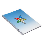 OES Auftrag des Oststern-Blaus Notizblock (Rechte Seite)