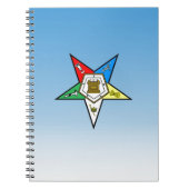 OES Auftrag des Oststern-Blaus Notizblock (Vorderseite)