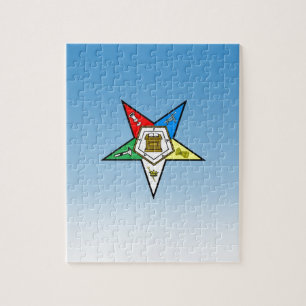 OES Auftrag des Oststern-Blaus Puzzle