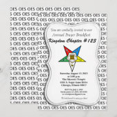 OES-Auftrag für die Östliche Sterneneinladung Einladung (Vorne/Hinten)