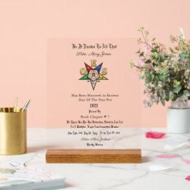 OES Award Acrylschild