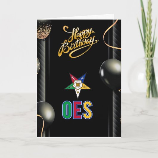 OES Birthday Card Karte (Vorderseite)