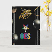 OES Birthday Card Karte (Gelbe Blume)