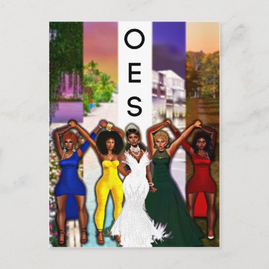 OES Blank Grußkarte Postkarte (Vorderseite)