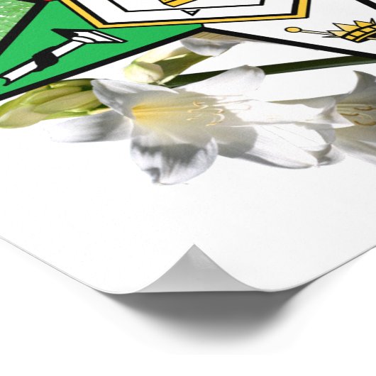 OES Blumenmuster-Poster Poster (Ecke)