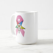 OES Brustkrebs-Bewusstsein Kaffeetasse (Vorderseite Links)