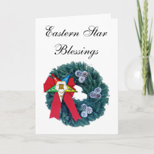 OES Christmas Wath Card - Eastern Star Segen Feiertagskarte