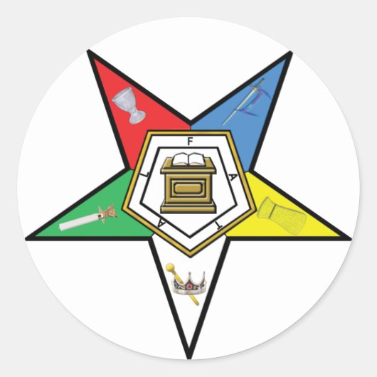 OES Circle Runder Aufkleber (Vorderseite)