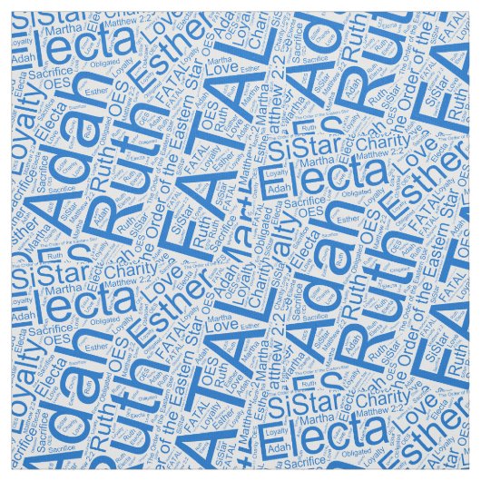 OES Collage Blue Stoff (Muster)