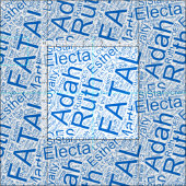 OES Collage Blue Stoff (Kachel)