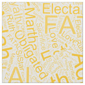 OES Collage Gelb Stoff (Nahaufnahme)