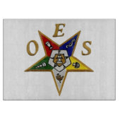 OES Decorative Glass Cutting Board 15"x11" Schneidebrett (Vorderseite)