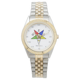 OES Eastern Star Schwester Freemason Wohltätigkeit Armbanduhr