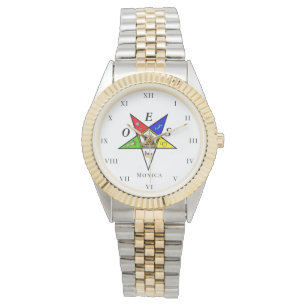 OES Eastern Star Schwester Freemason Wohltätigkeit Armbanduhr