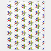 OES Eastern Star Sister Masonic Freemasonry Fleecedecke (Vorderseite)