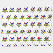 OES Eastern Star Sister Masonic Freemasonry Fleecedecke (Vorderseite (Horizontal))