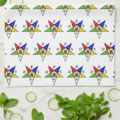 OES Eastern Star Sister Masonic Freemasonry Geschirrtuch (Gefaltet)