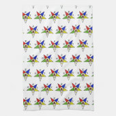 OES Eastern Star Sister Masonic Freemasonry Geschirrtuch (Vertikal)