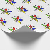 OES Eastern Star Sister Masonic Freimaurerei Geschenkpapier (Ecke)