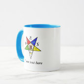 OES Eastern Star Sister Mauerwerk Tasse (Vorderseite Links)