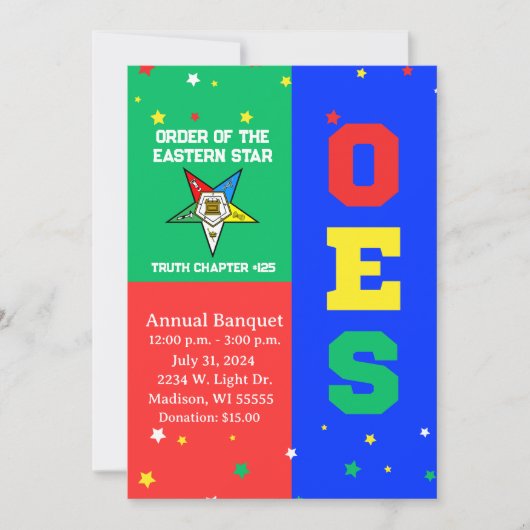 OES-Einladung Einladung (Vorderseite)