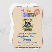 OES Einladung zum Geburtstag (Vorne/Hinten)