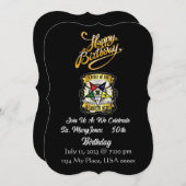 OES Einladung zum Geburtstag (Vorne/Hinten)