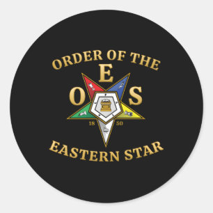 Oes Emblem-Orden des Oststerns Runder Aufkleber