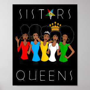 Oes fatale Schwestern Königinnen Damen östlicher S Poster