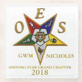 OES GEWOHNHEIT GLASUNTERSETZER (Vorderseite)