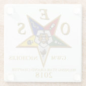 OES GEWOHNHEIT GLASUNTERSETZER (Rückseite)