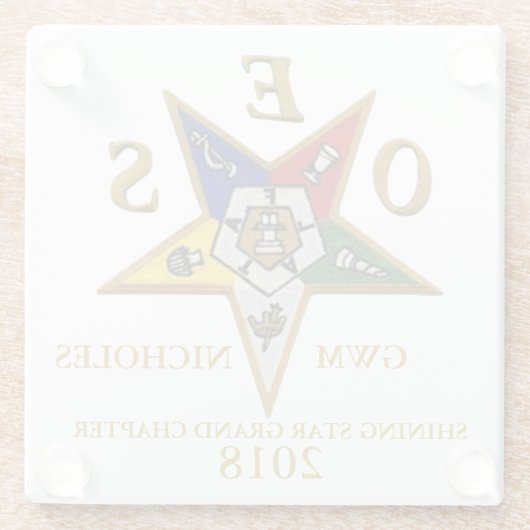 OES GEWOHNHEIT GLASUNTERSETZER (Rückseite)