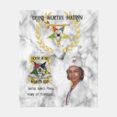 OES Grand Worthy Matron Fleece Blanket (Vorderseite)