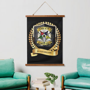 OES Hanging Tapestry Wandteppich Mit Holzrahmen
