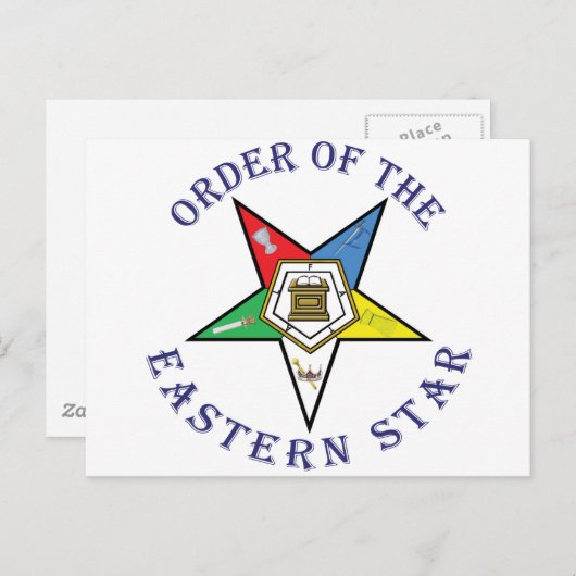 OES LETTERED POSTKARTE (Vorne/Hinten)