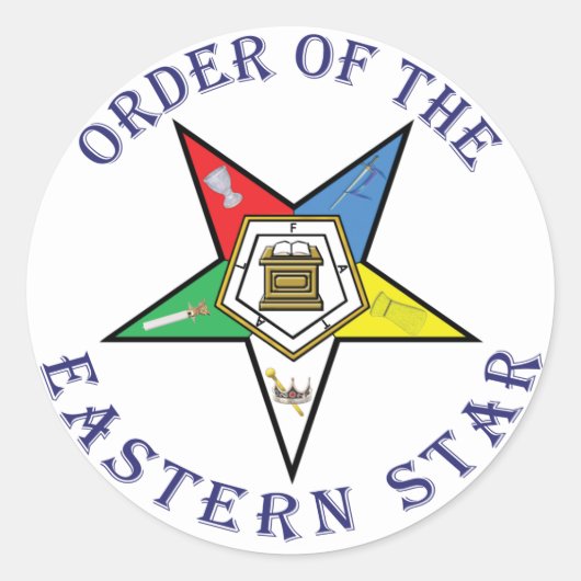 OES LETTERED RUNDER AUFKLEBER (Vorderseite)